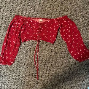 Aeropostale long sleeve croptop size medium